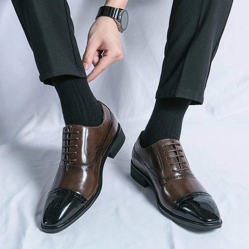 Zapatos de Cuero Genuino Cavalier para Hombres Elegantes