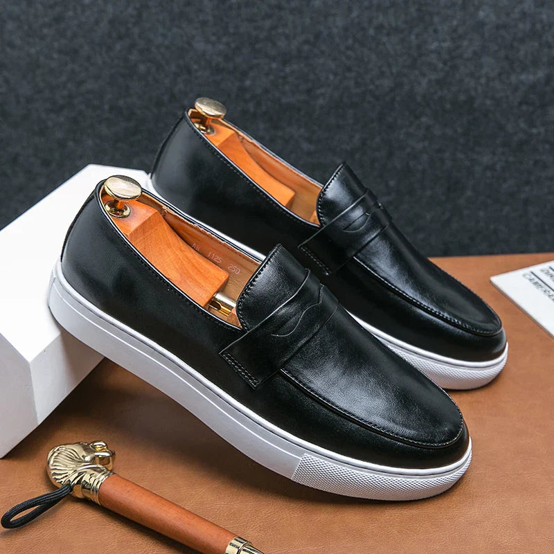 Zapatos de cuero auténtico Reyes