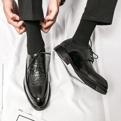 Zapatos de cuero auténtico para hombre