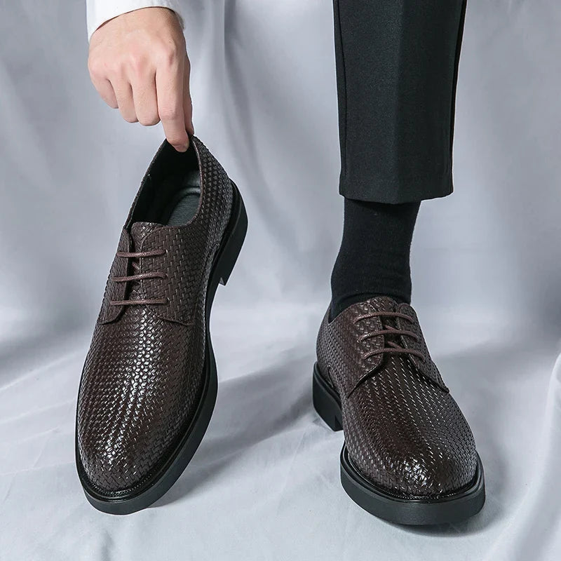 Zapatos de cuero auténtico Santiago
