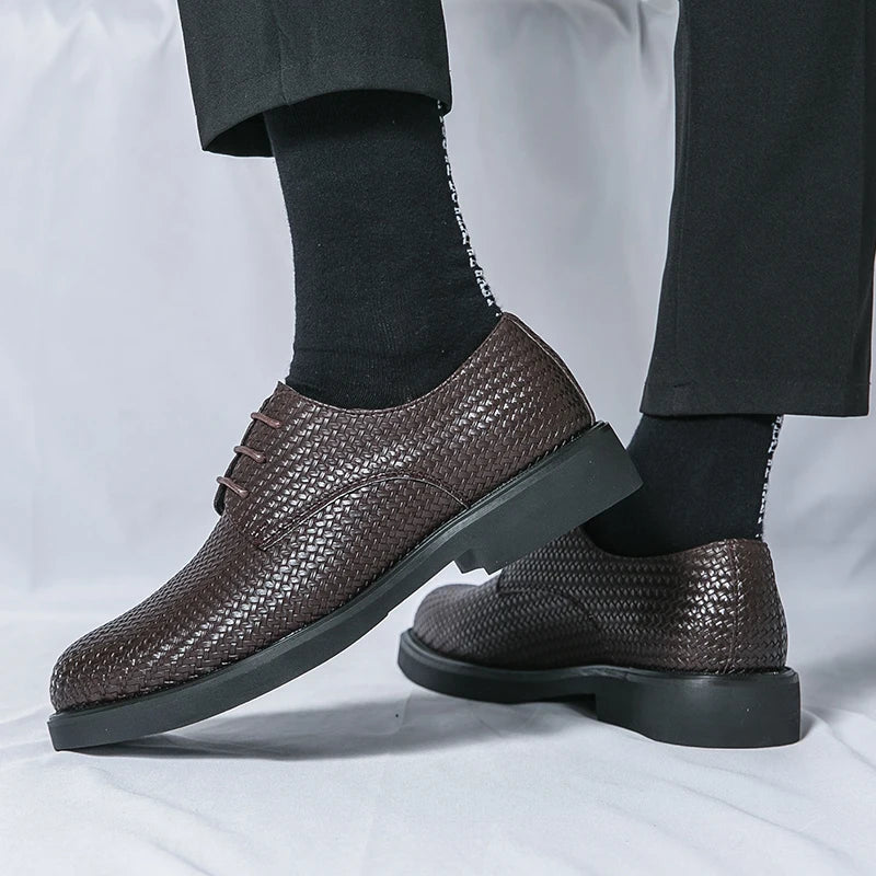 Zapatos de cuero auténtico Santiago