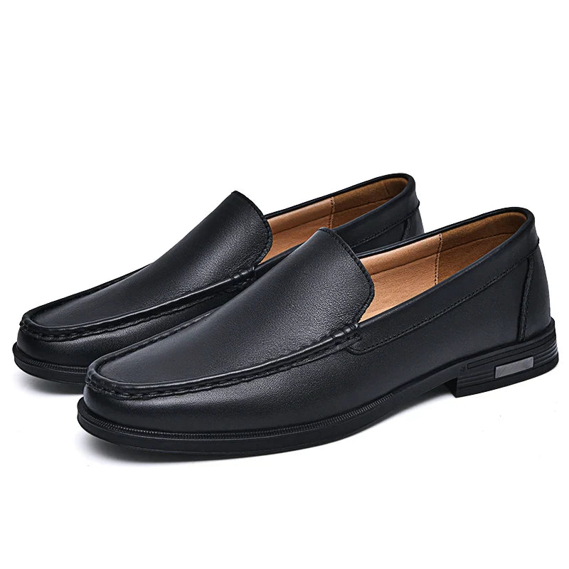Zapatos de loafers de cuero genuino Verona
