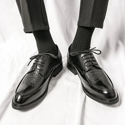 Zapatos de cuero auténtico para hombre