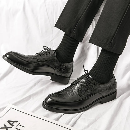 Zapatos de cuero auténtico para hombre