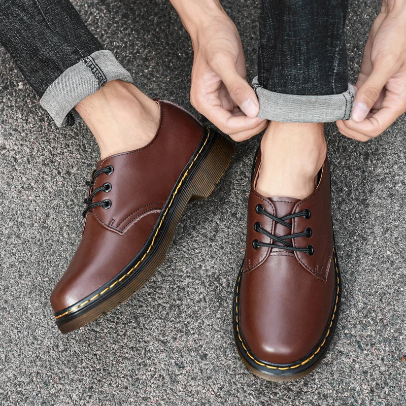 Oxfords de Cuero Genuino Alvarez para Hombre - Estilo Clásico