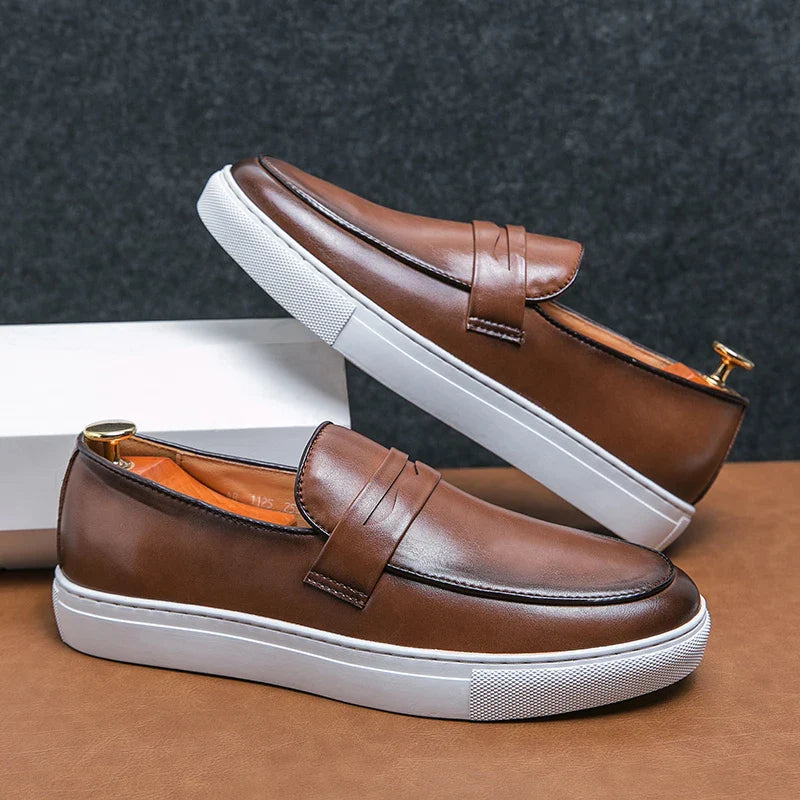 Zapatos de cuero auténtico Reyes