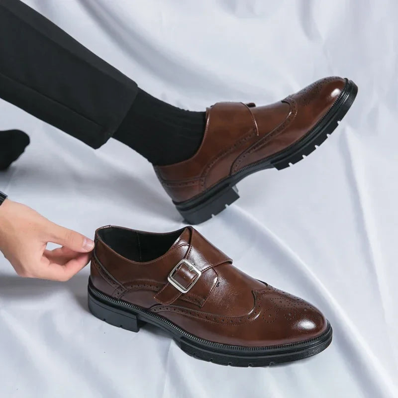 Zapatos de Vestir de Cuero con Hebilla Sarto