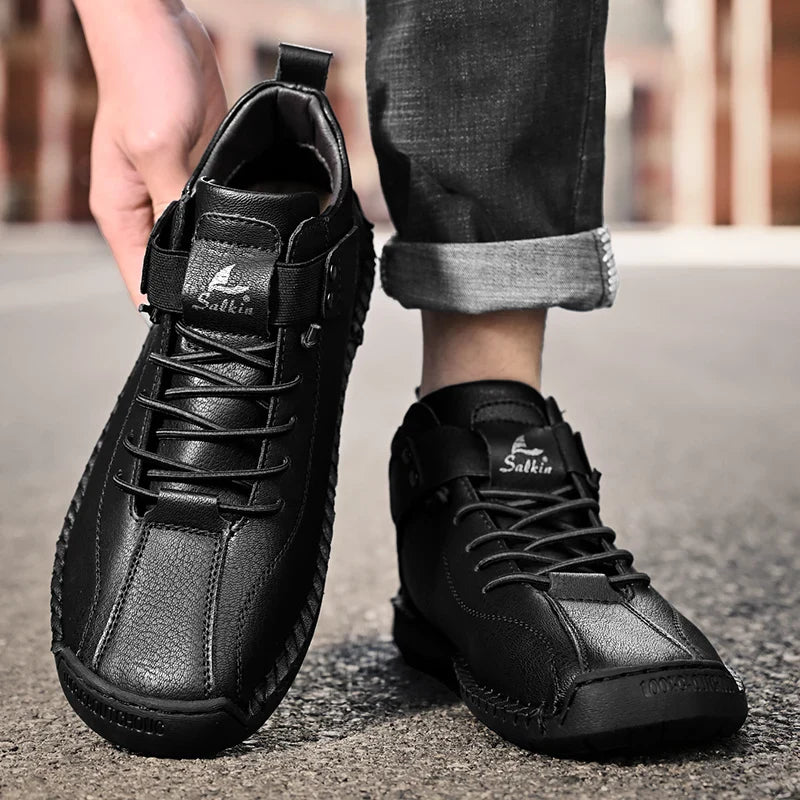 Zapatos de Cuero Genuino Javi para Hombre, Estilo Clásico