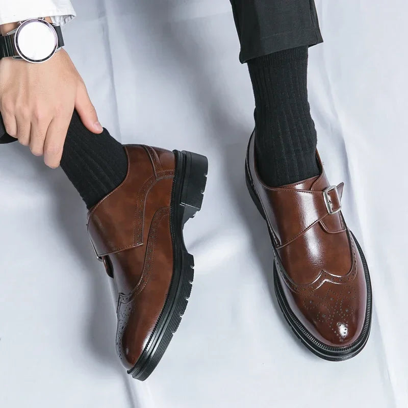 Zapatos de Vestir de Cuero con Hebilla Sarto