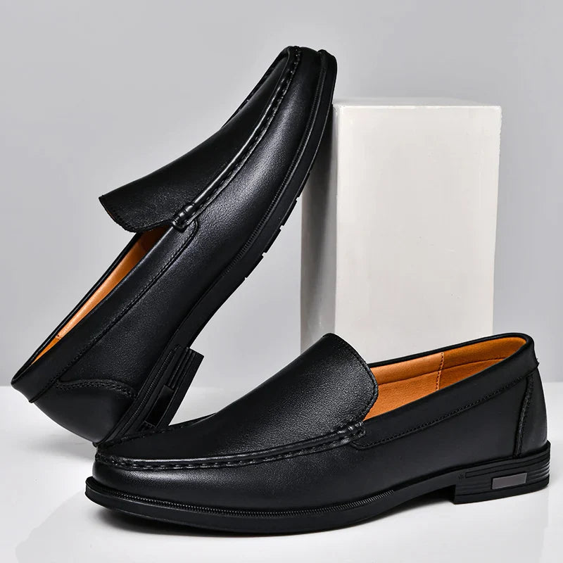 Zapatos de loafers de cuero genuino Verona