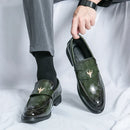 Zapatos de Loafer de Cuero Genuino para Hombre Fashion, Elegantes y Cómodos